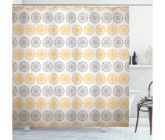 Modern Bohem Flower Shower Curtain