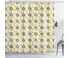 Squares Rounds Shower Curtain