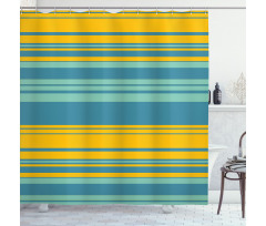 Horizontal Modern Shower Curtain