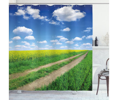 Rapeseeds Field Shower Curtain