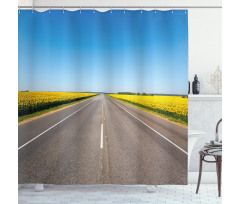 Sunflowers Road Shower Curtain
