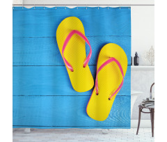 Flip Flops Pier Shower Curtain