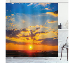 Dramatic Sunset Shower Curtain