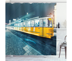 Old Tram City Shower Curtain