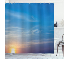 Blurry Sunrise Shower Curtain