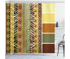 Vintage Mixed African Shower Curtain