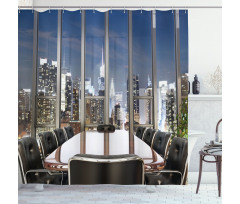 Business Room City Shower Curtain