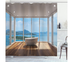 Bathtub and Islands Shower Curtain