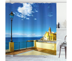 Ligury Camogli Building Shower Curtain