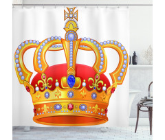 Majestic Royal Sign Crown Shower Curtain