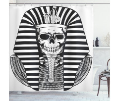 Egypt Pharaoh Ruler Mummy Shower Curtain