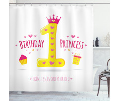 Princess Theme Party Shower Curtain