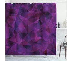 Triangle Purple Shape Shower Curtain
