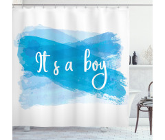 It's Boy Abstract Shower Curtain