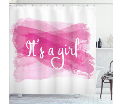 Girls Baby Shower Shower Curtain