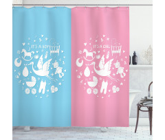 Girl Boy Shower Curtain