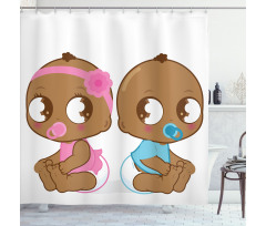 American Baby Shower Curtain