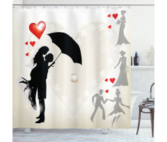 Couple Love Romance Shower Curtain