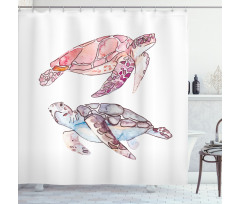 Watercolor Soft Artwork Shower Curtain