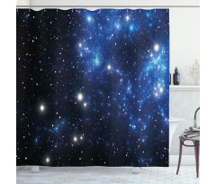 Space Star Nebula Shower Curtain