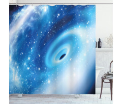 Black Hole Astral Shower Curtain