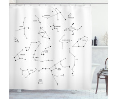 Stars Scientific Shower Curtain
