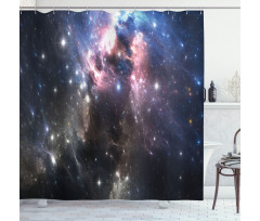 Vivid Supernova Shower Curtain
