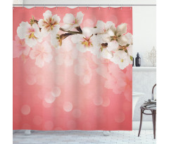 Blossoming Sakura Branch Shower Curtain