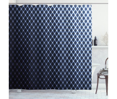 Checkered Halftone Shower Curtain