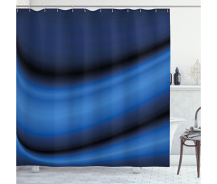 Abstract Wavy Blurry Shower Curtain