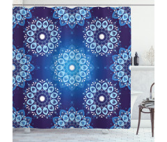 Vintage Snowflakes Shower Curtain