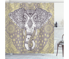 Tribal Sacred Icon Shower Curtain