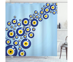 Diagonal Vivid Pattern Shower Curtain