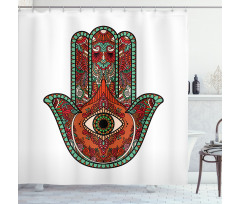 Vintage Boho Colorful Shower Curtain