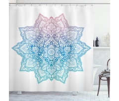 Paisley Motif Bohem Art Shower Curtain