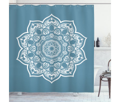 Lace Style Royal Round Shower Curtain