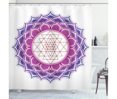 Mystical Yantra Mandala Shower Curtain