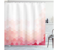 Geometric Digital Shower Curtain