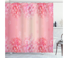 Plum Blossom Botany Shower Curtain