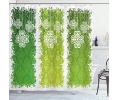 Antique Historic Green Shower Curtain
