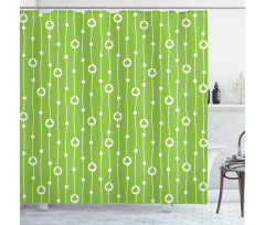 Trifolium Wavy Lines Shower Curtain