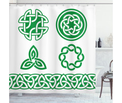 Medieval Knots Shower Curtain