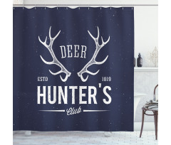 Deer Hunter Club Shower Curtain