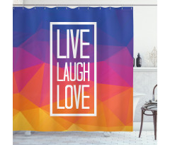 Famous Slogan Shower Curtain
