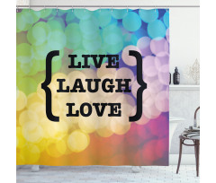 Wise Phrase Shower Curtain