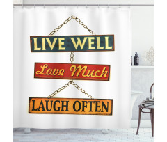 Rusty Signs Shower Curtain