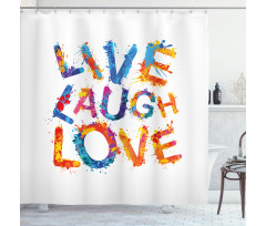 Joyful Words Shower Curtain