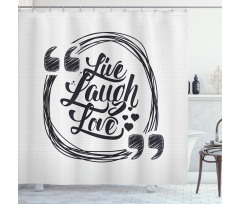 Happy Lifestyle Shower Curtain