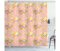 Bridal Roses Old Shower Curtain