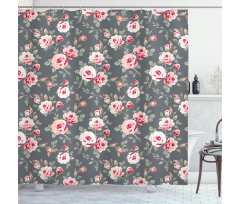 Rural Buds Vintage Shower Curtain